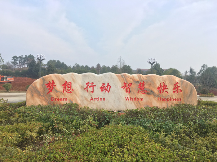 武漢紡織大學景觀石